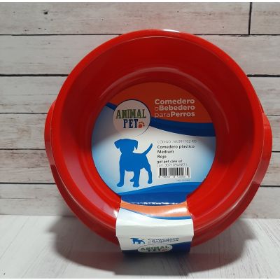 Comedero o bebedero para perros medium rojo