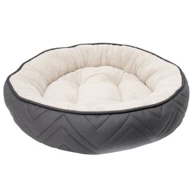 Dogit Dog Cuddle Bed Round | Gris y Blanco 56 cm