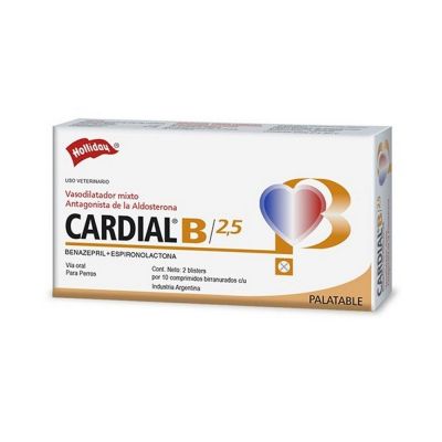 Holliday Cardial 2.5 Vasodilatador mixto Perro  | 10Comp