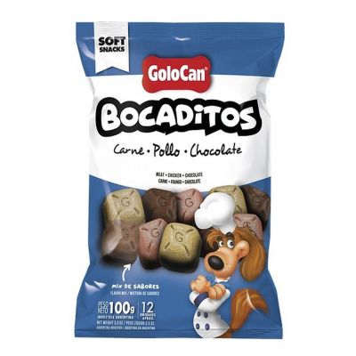 Golocan Bocaditos de Carne - Pollo y Chocolate para Perro  