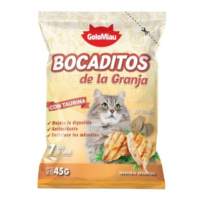 Golomiau Snacks Bocaditos de la Granja | 45gr