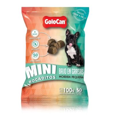 Golocan Mini Bocaditos Bajos en Grasa para Perro  | 100gr