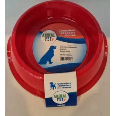 Comedero o bebedero para perros large en rojo