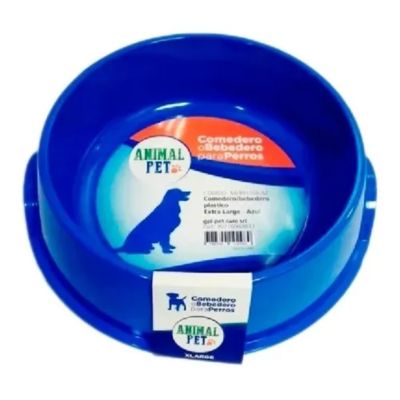 Comedero o bebedero para perro extra large en azul