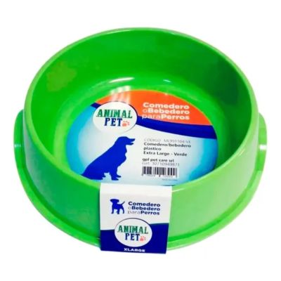Comedero o bebedero para perros large en verde