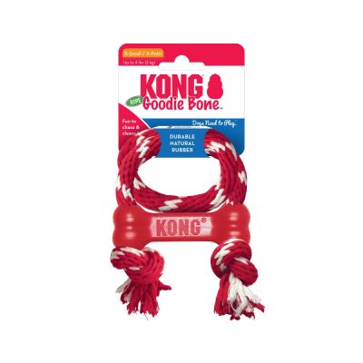 Kong Juguete Perro Goodie Bone Hueso Con Cuerda