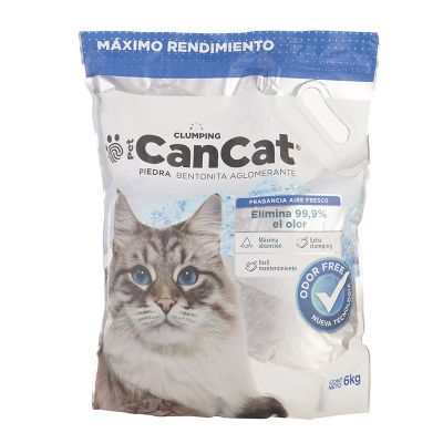 CanCat Piedras Gato Bentonita Aglomerante x 6kgs