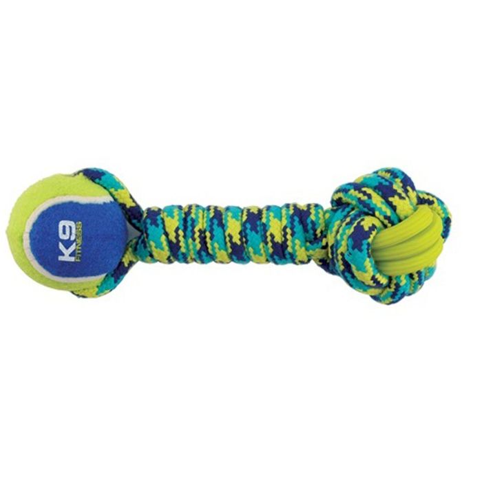 K9 Fitness Soga Trenzada con Pelota | 30.5 cm