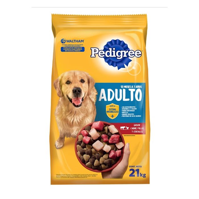 Pedigree Alimento Seco Perro Adult Carne Pollo y Cereales | 21Kg