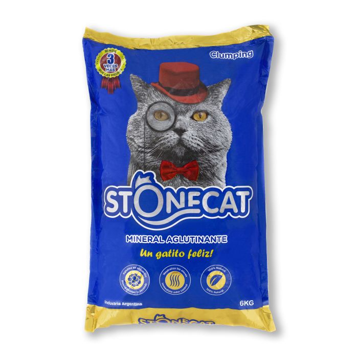 Arena sanitaria aglomerante (clumping) para gatos Stonecat