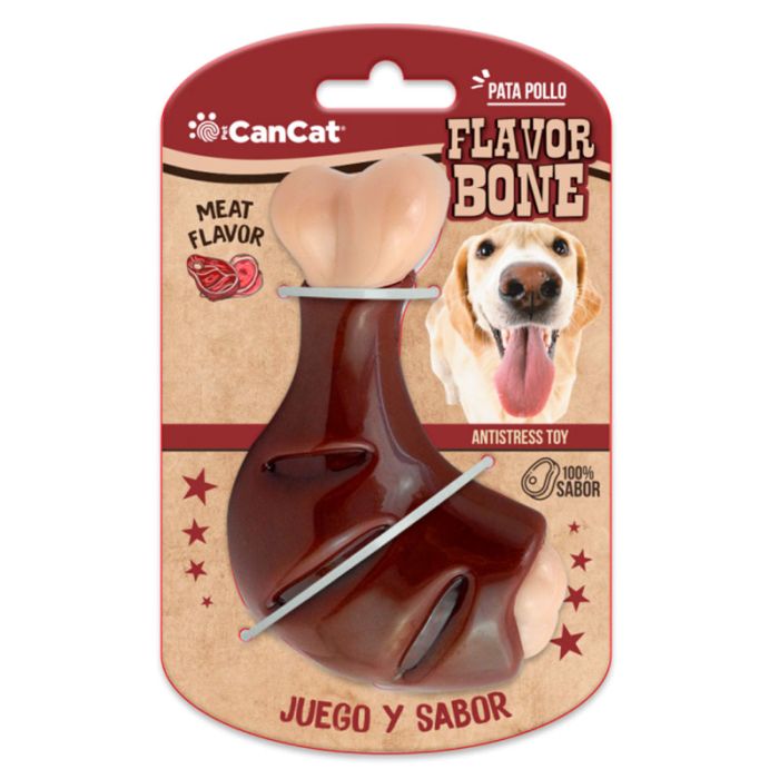 CanCat Flavor Bone Perro Pata de Pollo Nylon