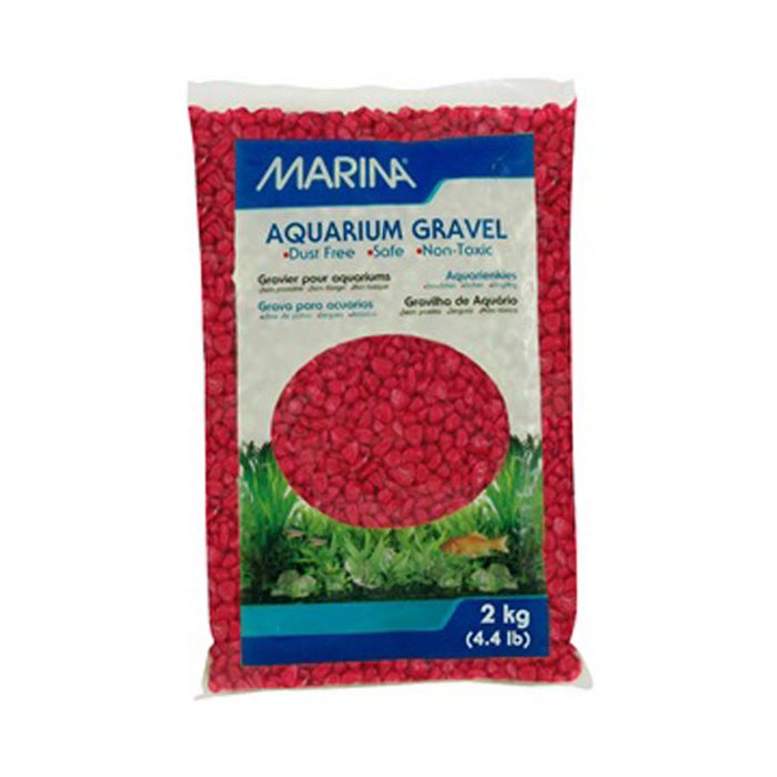 Marina Aqua Gravel x 2kg | Rojo