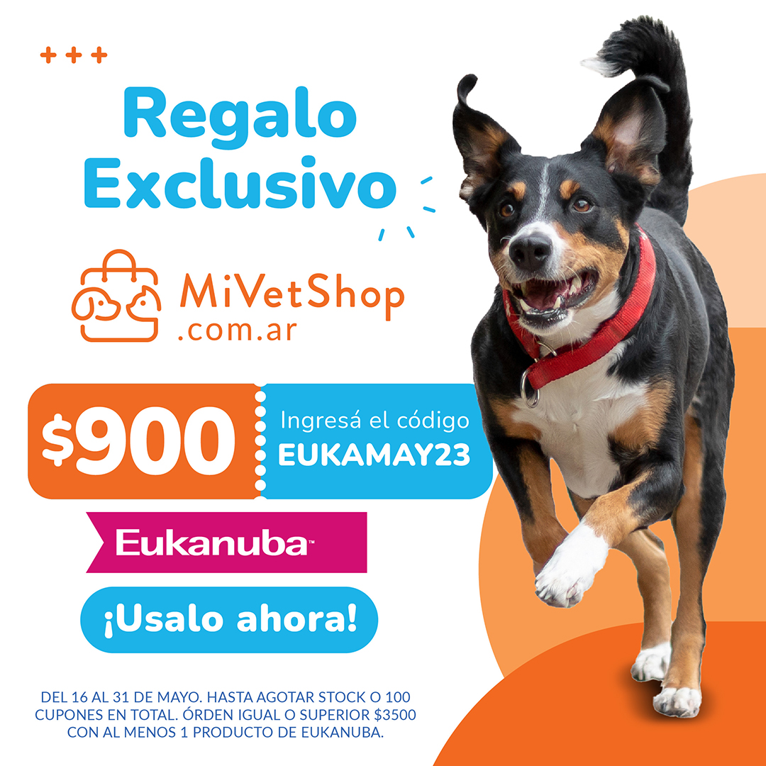 EUKANUBA - Cupón $ 900 Mayo